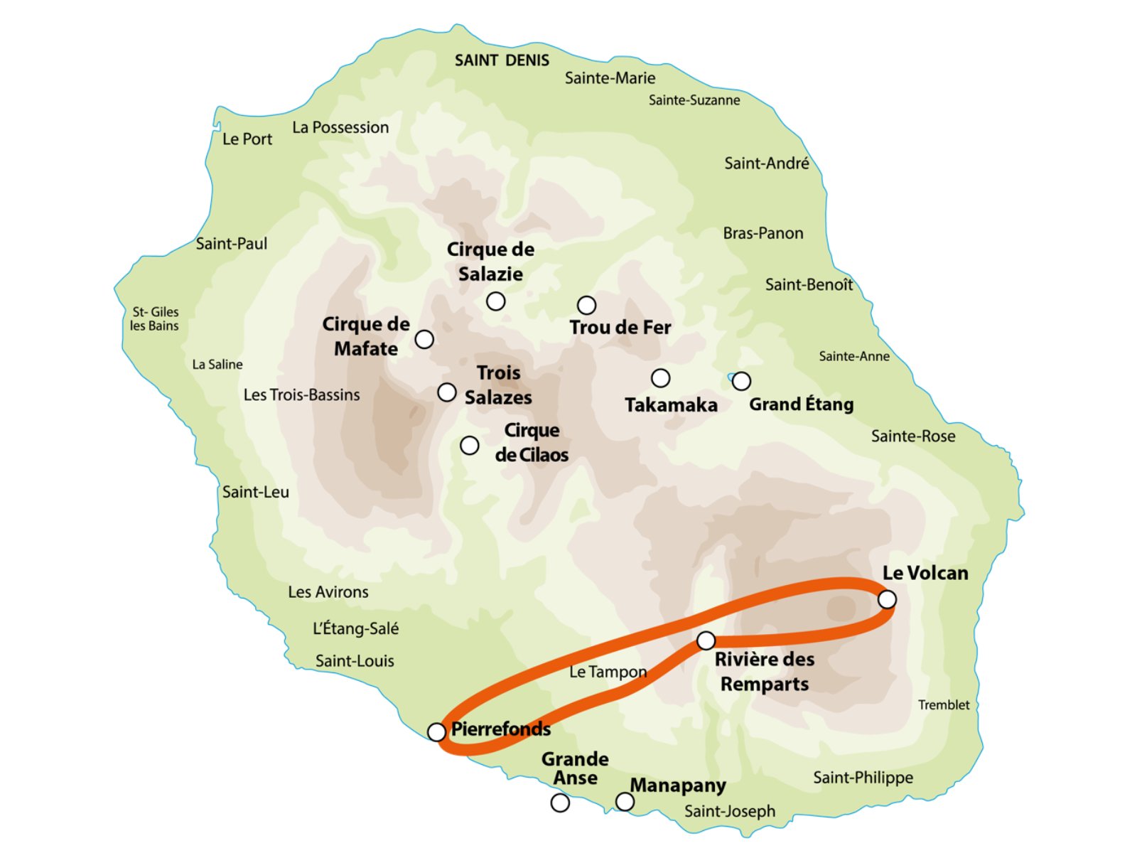 circuit volcan en hélicoptère réunion